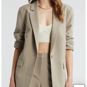 Open Edit Blazer in Beige